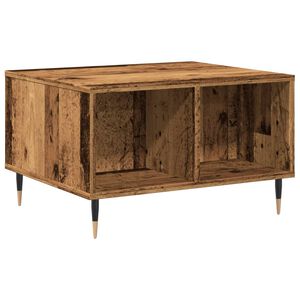 vidaXL Table basse vieux bois 60x50x36,5 cm bois d'ing&eacute;nierie