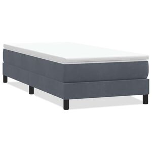 vidaXL Sommier &agrave; lattes de lit sans matelas gris fonc&eacute; 100x210 cm