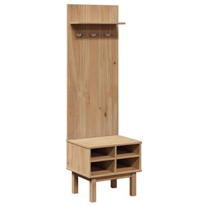 vidaXL Meuble d'entr&eacute;e OTTA 50x40x160 cm bois massif de pin