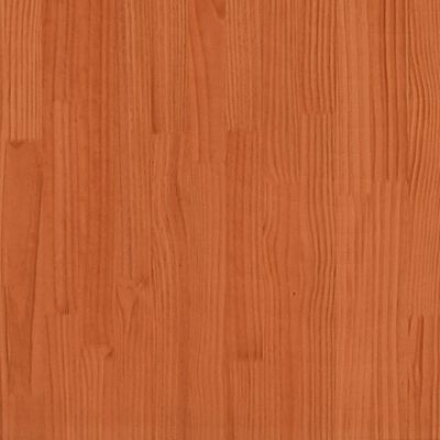 vidaXL Lit superposé cire marron 75x190 cm bois de pin massif