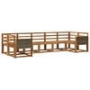 vidaXL Ensemble de canap&eacute;s d'ext&eacute;rieur 7 pcs Naturel