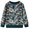 Sweatshirt pour enfants vert fonc&eacute; 128