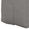 vidaXL Coussin de Dos Taupe 200 x 24 x 50 cm tissu