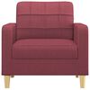 vidaXL Fauteuil Rouge bordeaux 60 cm Tissu