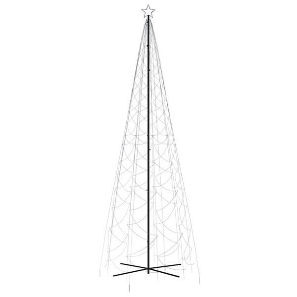 vidaXL Arbre de No&euml;l c&ocirc;ne 1400 LED Bleues 160x500 cm