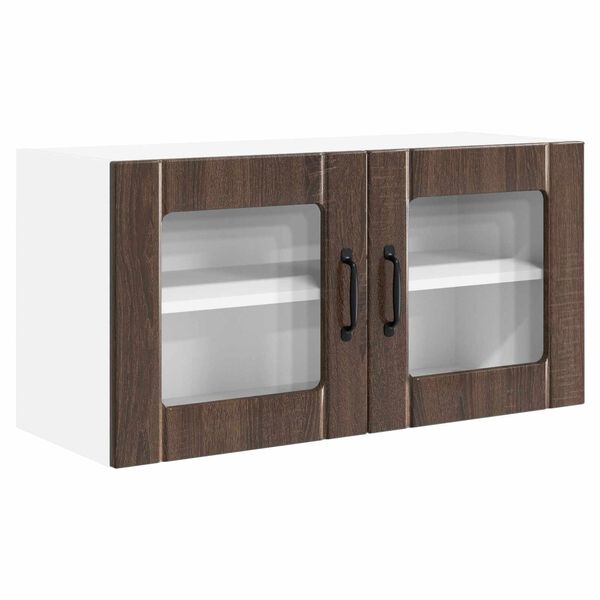 vidaXL Armoire de cuisine Ch&ecirc;ne brun 80 x 31 x 40 cm Bois d'ing&eacute;nierie