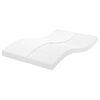 vidaXL Matelas en mousse blanc 140x190 cm 7 zones dureté 20 ILD