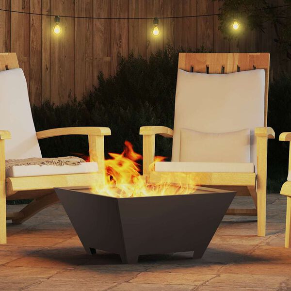 vidaXL Braise Noir 60 x 60 x 30 cm Acier