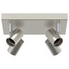 vidaXL Spot de plafond Nickel brossé 26.5 x 26 x 11.5 cm Acier