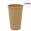 vidaXL Tasses à café en papier 1000 pcs 16oz 400ml marron
