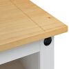 vidaXL Meuble TV Corona Blanc 100 x 40 x 52 cm Pin massif