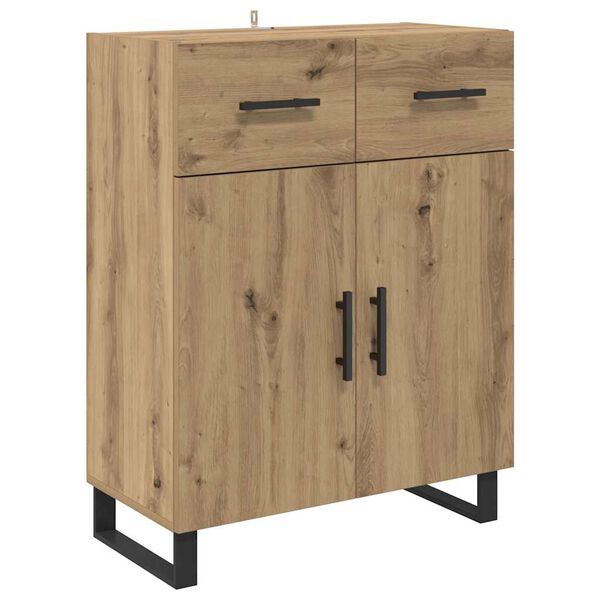 vidaXL Buffet Ch&ecirc;ne artisanal 69,5 x 34 x 90 cm Bois d'ing&eacute;nierie