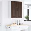 vidaXL Armoire de cuisine avec porte 2 pcs Ch&ecirc;ne brun 30 x 31 x 80 cm