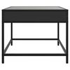 vidaXL Table basse avec LED Infinity noir 50x50x41 cm