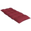 vidaXL Coussins de chaise &agrave; dossier haut lot de 2 rouge bordeaux