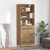 vidaXL Haut Armoire avec tiroir Ch&ecirc;ne artisanal 69,5 x 34 x 180 cm