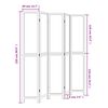 vidaXL Cloison de s&eacute;paration 5 panneaux marron fonc&eacute; paulownia massif
