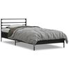 vidaXL Cadre de lit sans matelas noir 75x190 cm