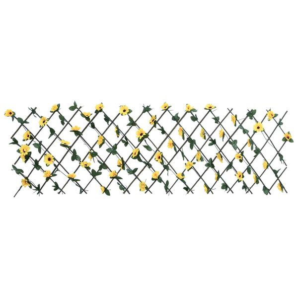 vidaXL&nbsp;Treillis de lierre artificiel extensible 5 pcs jaune 180x60 cm