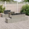 vidaXL Ensemble de canap&eacute; de jardin 6 pcs Gris clair et gris fonc&eacute;