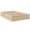 vidaXL Cadre de lit sans matelas ch&ecirc;ne sonoma 120x200 cm