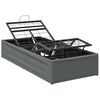 vidaXL Cadre de Lit &Eacute;lectrique R&eacute;glable Gris fonc&eacute; 190 x 90 x 33,5 cm
