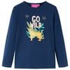 T-shirt enfants manches longues bleu marine 140