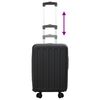 vidaXL Valise avec verrouillage Noir 34 x 23 x 55.5 cm Plastic ABS