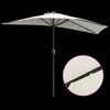 vidaXL Parasol de jardin Sable 294 x 150 x 224 cm Polyester et Acier