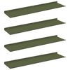 vidaXL &Eacute;tag&egrave;re flottante 4 pcs Vert olive 80 x 18 x 2,5 cm Acier
