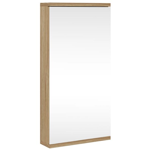 vidaXL Armoire de bain à miroir d'angle chêne 30x24x60 cm