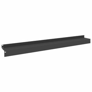 vidaXL Bordure de Pelouse 10 pc 100 x 10 x 8 cm Acier Noir