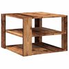 vidaXL Table basse vieux bois 58x58x40 cm bois d'ing&eacute;nierie