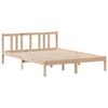 vidaXL Lit biblioth&egrave;que sans matelas 135x190 cm bois de pin massif