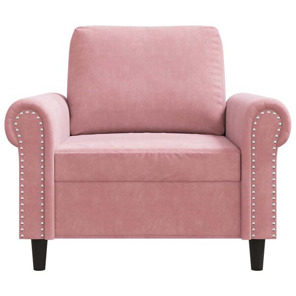 vidaXL Fauteuil Rose 60 cm Velours
