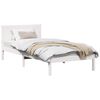 vidaXL Cadre de lit Blanc 100 x 200 cm Bois de pin massif