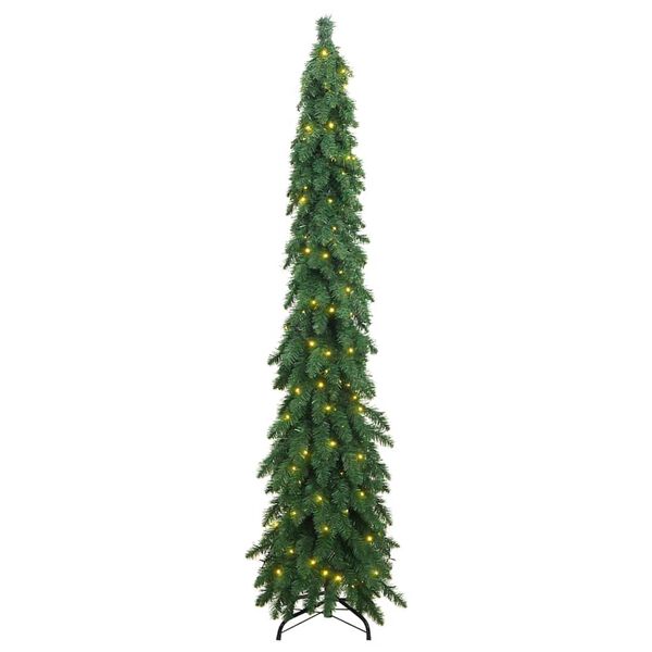 vidaXL Arbre de Noël artificiel pré-éclairé avec 130 LED 210 cm