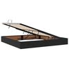 vidaXL Lit avec rangement et matelas Noir 200 x 200 cm Velours