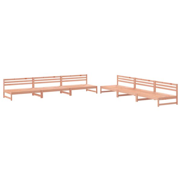 vidaXL Salon de jardin 6 pcs bois massif douglas
