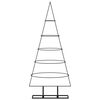 vidaXL Arbre de Noël en métal pour décoration noir 125 cm