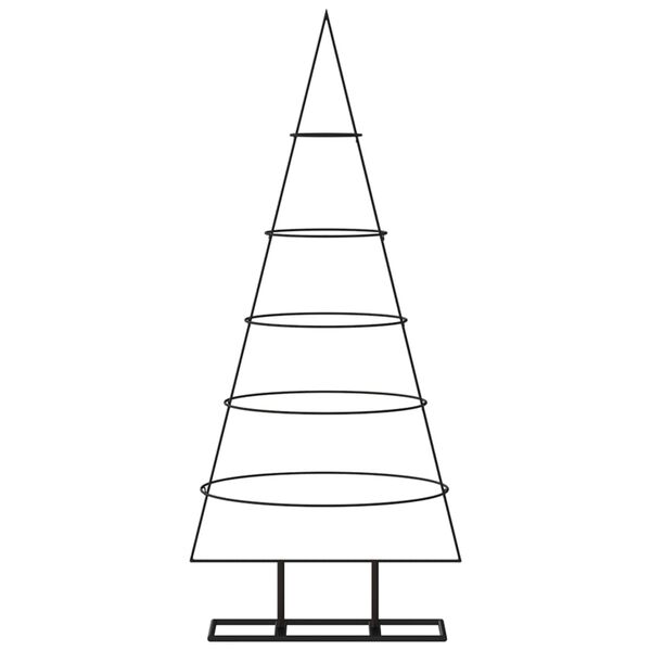 vidaXL Arbre de Noël en métal pour décoration noir 125 cm