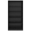 vidaXL Armoire Ch&ecirc;ne noir 100 x 50 x 200 cm Bois d'ing&eacute;nierie