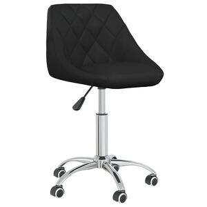 vidaXL Chaise de bureau pivotante Noir Similicuir