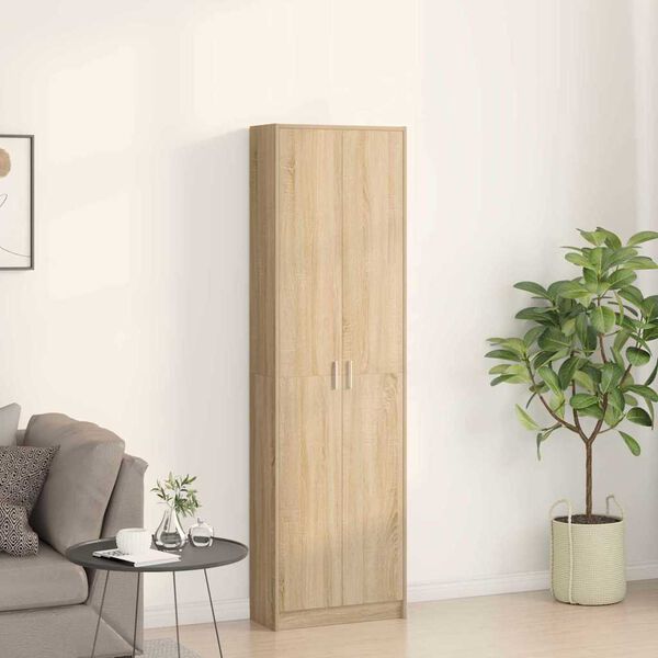 vidaXL Armoire Ch&ecirc;ne Sonoma 55 x 25 x 189 cm Bois d'ing&eacute;nierie