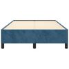 vidaXL Cadre de lit sans matelas bleu fonc&eacute; 120x200 cm velours