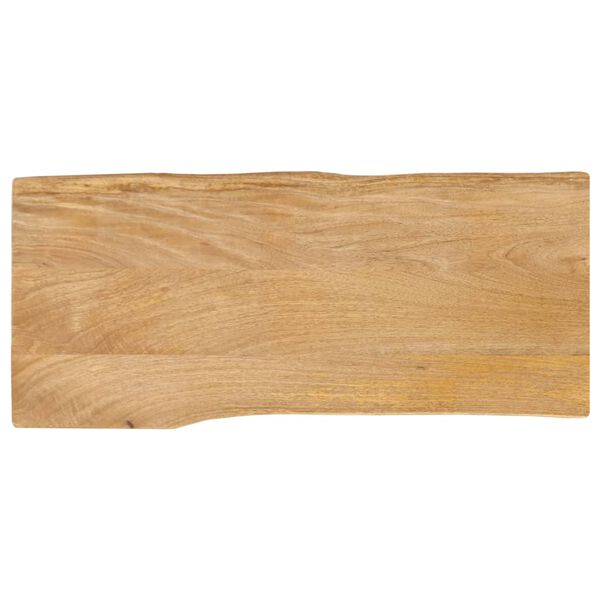vidaXL Dessus de table 80x40x3,8 cm bord vivant bois massif manguier