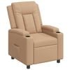 vidaXL Fauteuil inclinable Cappuccino 75 x 95 x 100 cm Tissu