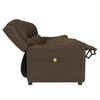 vidaXL Fauteuil de massage inclinable à 4 places marron tissu