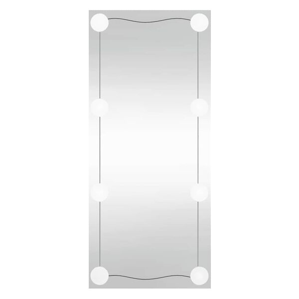 vidaXL Miroir mural avec lumi&egrave;res LED 40x80 cm verre rectangulaire
