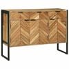 vidaXL Buffet 100 x 30 x 75 cm Bois d'acacia massif